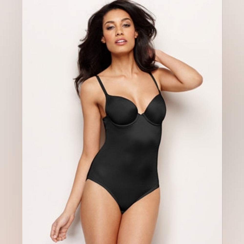 Flexees Firm Control Bodybriefer Decadence Shapewear Underwire Push-up 38D Black